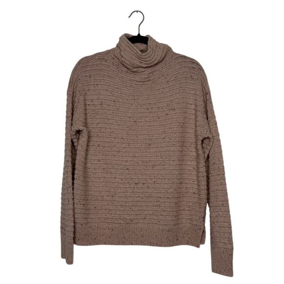Madewell Sweaters - Madewell Ribbed Turtleneck Sweater | Neutral Wool Blend | Size L